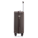 3 Piece ABS Spinner Wheel Luggage Set with Spinner Wheels - Brown
