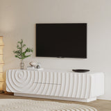 58" Modern Spiral Wave TV Console