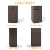 10-Gallon Woodgrain Tilt-Out Trash Can Cabinet