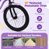 Kids Bike with Training Wheels 12-18 Inch - Purple