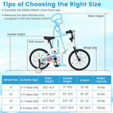Kids Bike with Training Wheels 12-18 Inch White