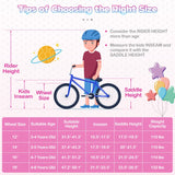 Kids Bike 18-Inch with Training Wheels and Basket Rose Red