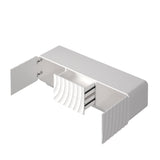 58" Modern Spiral Wave TV Console