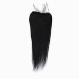 StariaHair 14-20 Inch Transparent Lace Closure Straight 4"x4" #1B