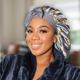 Satin Hair Bonnet for Sleeping – Adjustable Stretch Tie