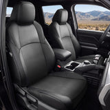 Truck Seat Covers for Toyota Tacoma 2024-2026 Double Cab, Nappa Leather, 3D Laser-Scan Custom Fit, Waterproof, Easy-Clean, Full Coverage, Airbag Compatible, Pet & Scratch Protection