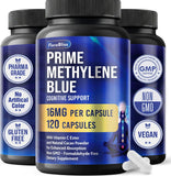Methylene Blue Capsules - Natural Cacao and Vitamin C Ester for Added Support, Cognitive-Supplement