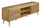 72-Inch Transitional TV Stand Console with Storage