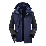 Outdoor Two-piece Windproof 3-in-1 Jacket, Plus-size