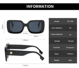 Retro Square Large Frame Sunglasses – INS Style Shades