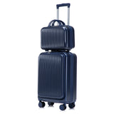 ABS Spinner Luggage Set with Combination Lock - Navy