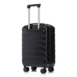 ABS Spinner Wheel Luggage Set with Combination Lock - Black