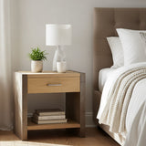 Wood Nightstand, Bedside Table