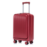 ABS Spinner Wheel Luggage Set with Combination Lock - Red