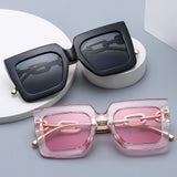 Square Chain Sunglasses for Women
