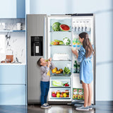36" Side By Side 20.01 Cu. ft. Built-in Refrigerator with Freezer & Ice Maker Included