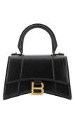 Balenciaga Women Black Leather Xs Hourglass Handbag