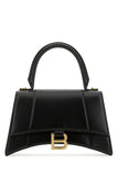 Balenciaga Women Black Leather Small Hourglass Handbag