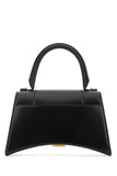 Balenciaga Women Black Leather Small Hourglass Handbag