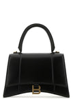 Balenciaga Women Black Leather Medium Hourglass Handbag