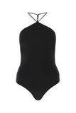 Bottega Veneta Women Black Stretch Cashmere Blend Bodysuit