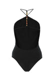 Bottega Veneta Women Black Stretch Cashmere Blend Bodysuit