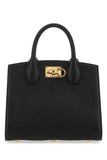 Salvatore Ferragamo Women Black Leather The Studio Handbag