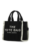 Marc Jacobs Women Black Canvas The Tote Shopping Bag