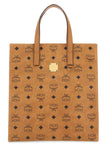Mcm Women Printed Canvas Small Aren Shopping Bag