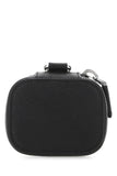 Prada Men Black Leather Air Pods Case
