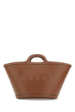 Marni Women Brown Leather Small Tropicalia Handbag