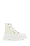Alexander Mcqueen Men Sand Leather Tread Slick Sneakers