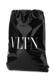Valentino Garavani Men Black Leather Vltn Sack