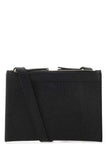 Thom Browne Women Black Leather Mini Document Holder
