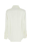 Bottega Veneta Women Ivory Satin Shirt