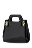 Salvatore Ferragamo Women Black Leather Mini Wanda Handbag