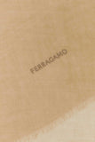 Salvatore Ferragamo Women Camel Cashmere Scarf