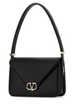 Valentino Garavani Women Black Leather Vlogo Shoulder Bag