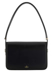 Valentino Garavani Women Black Leather Vlogo Shoulder Bag