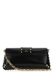 Valentino Garavani Women Black Leather Rockstud Shoulder Bag