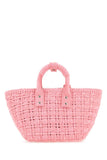 Balenciaga Women Pink Terry Fabric Bistro Xs Handbag