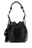 Balenciaga Women Black Leather Le Cagole Xs Bucket Bag