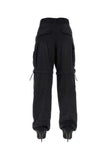Balenciaga Women Black Cotton Knife Cargo Pantaboots