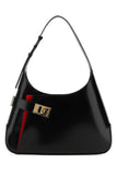 Salvatore Ferragamo Women Black Leather Large Arch Shoulder Bag