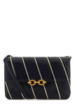 Saint Laurent Women Two-Tone Leather Le Maillon Shoulder Bag