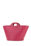 Marni Women Dark Pink Leather Small Tropicalia Handbag