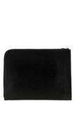 Alexander Mcqueen Men Black Leather Document Holder