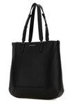 Alexander Mcqueen Men Black Leather Medium Edge Shopping Bag