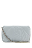 Alexander Mcqueen Women Powder Blue Leather Small Seal Shoulder Bag
