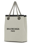 Balenciaga Women Sand Canvas Duty Free Handbag
